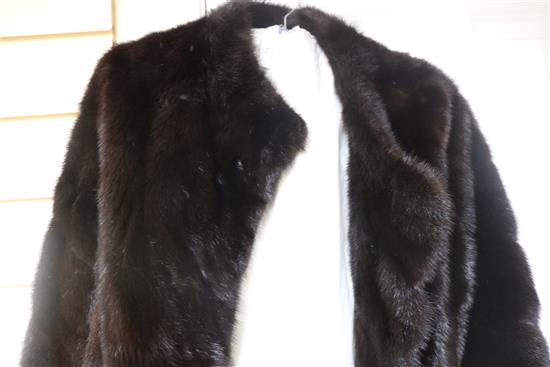 A mink cape